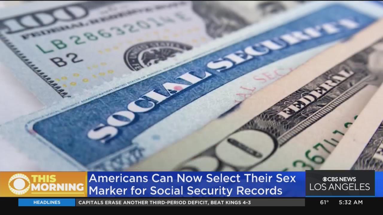 Americans can now select their sex marker in Social Security records