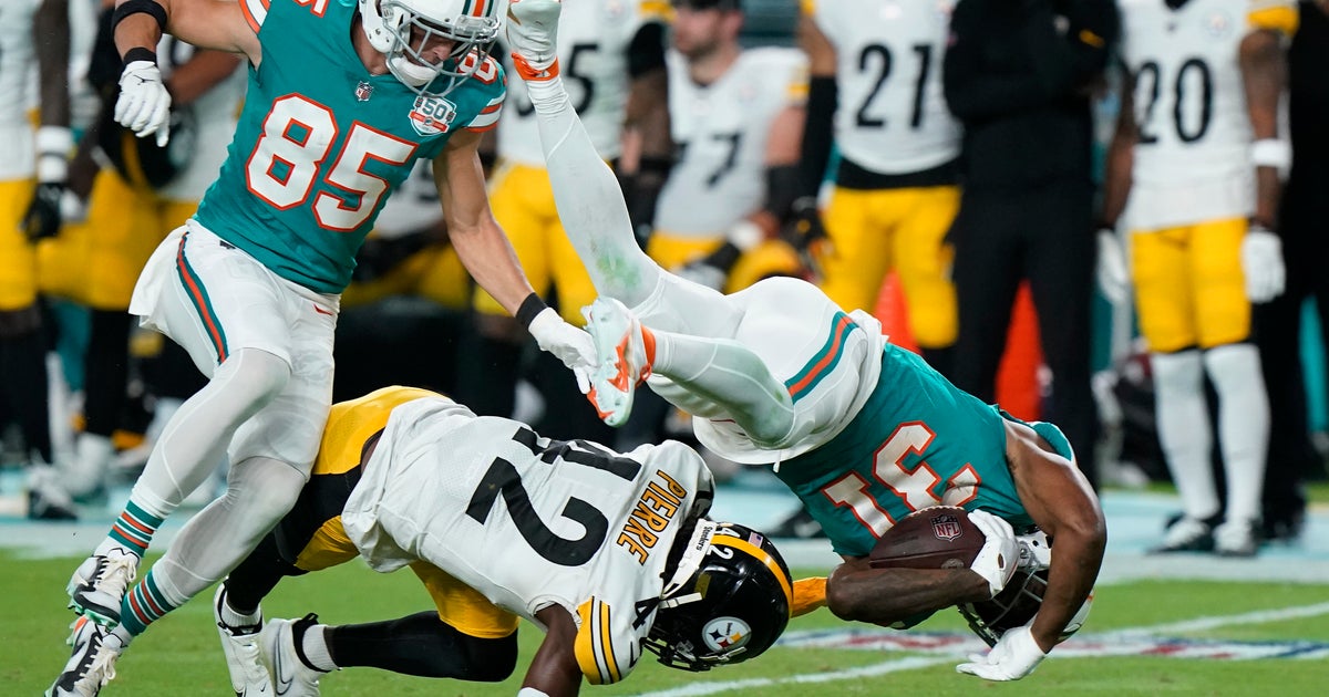 CBS4’s Steve Goldstein on the Dolphins Sunday night time gain towards the Steelers