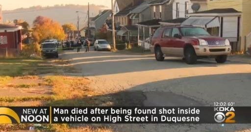 Man found shot to death inside car in Duquesne - CBS Pittsburgh
