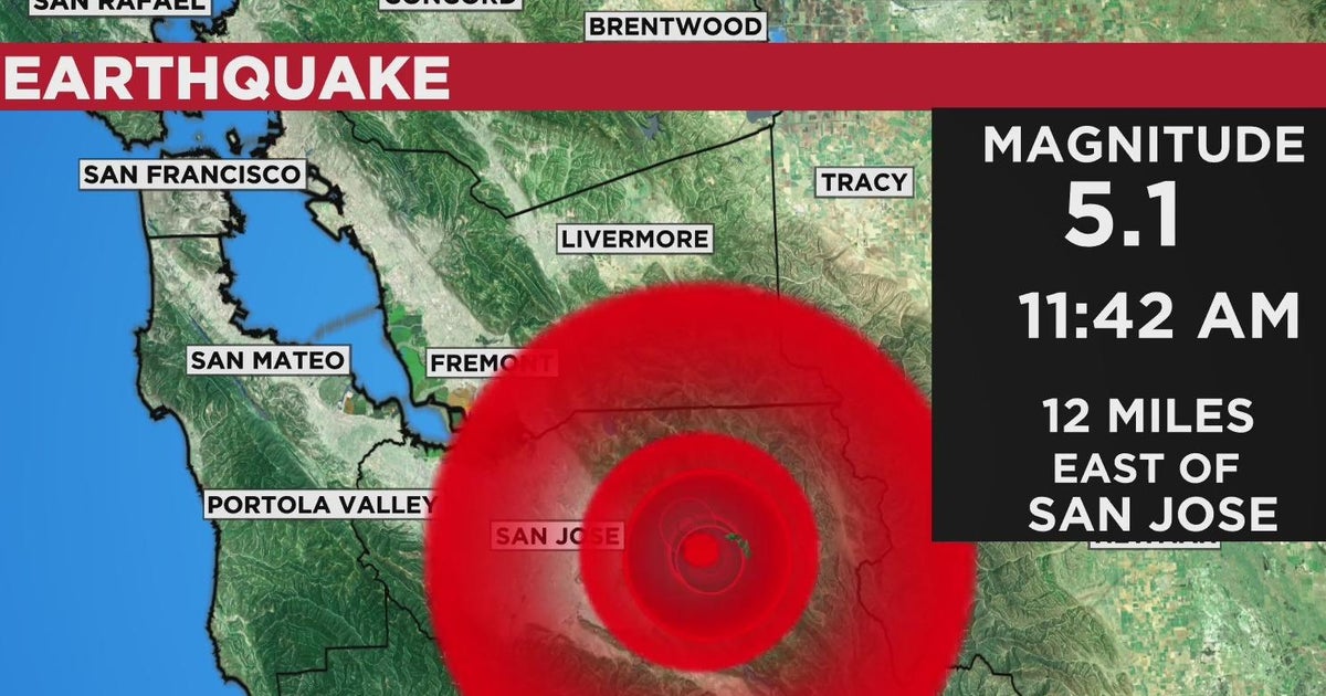 5 1 Earthquake Strikes South Bay Felt Widely Across Bay Area Cbs San