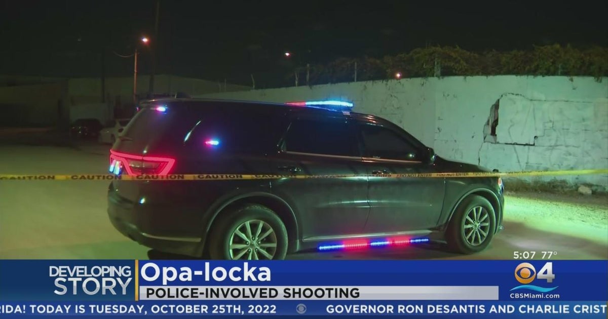 Man injured in police involved shooting in Opalocka CBS Miami