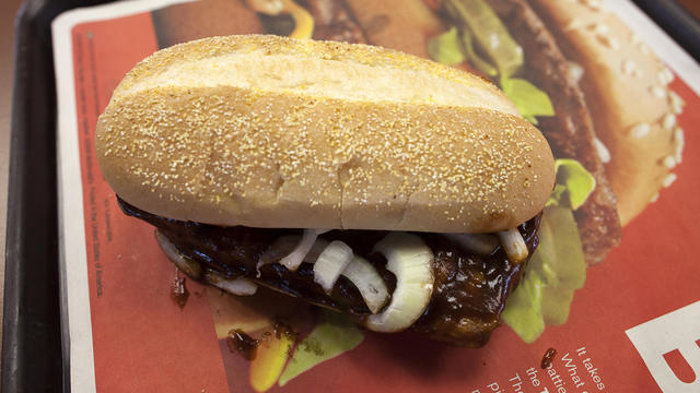 McDonald's Brings Back The McRib Sandwich 