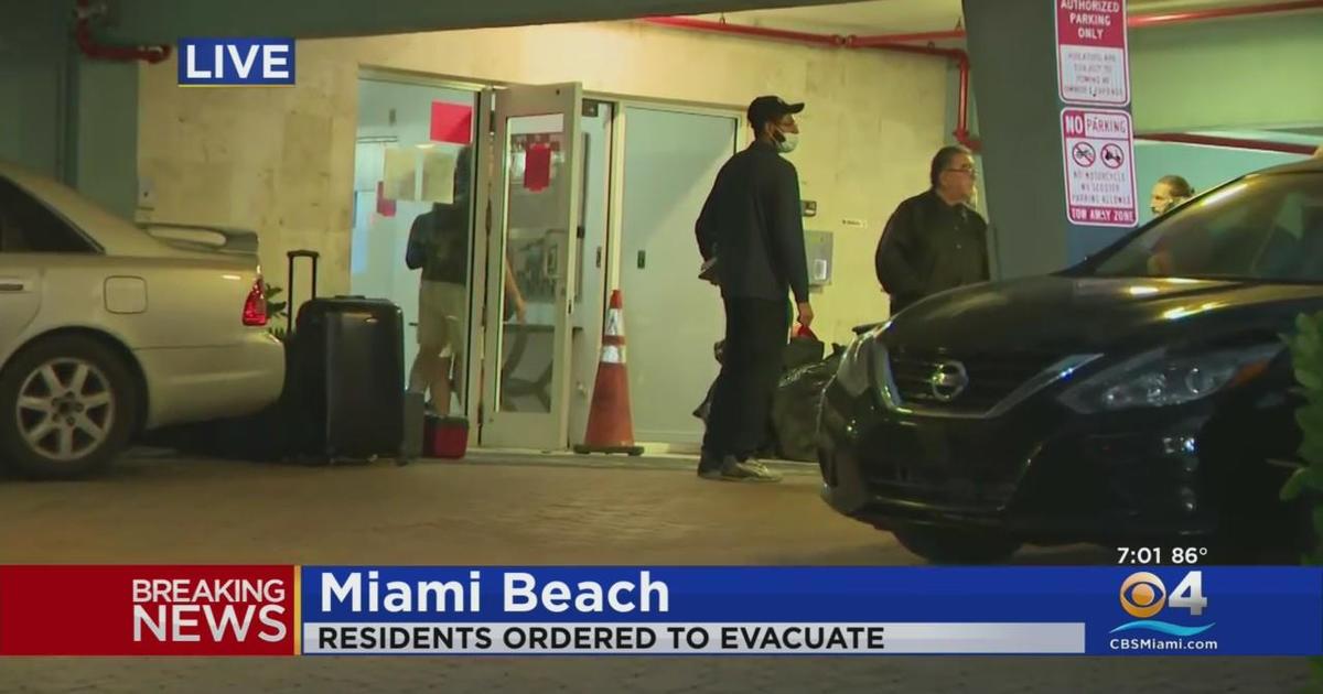 Miami Beach Residents Ordered To Evacuate Condo Tower - CBS Miami