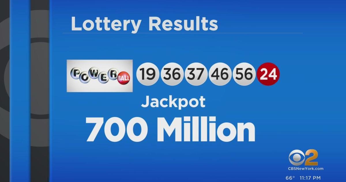 Winning Powerball numbers drawn for 700 million jackpot CBS New York
