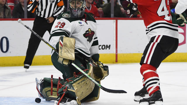 Wild Blackhawks Hockey 