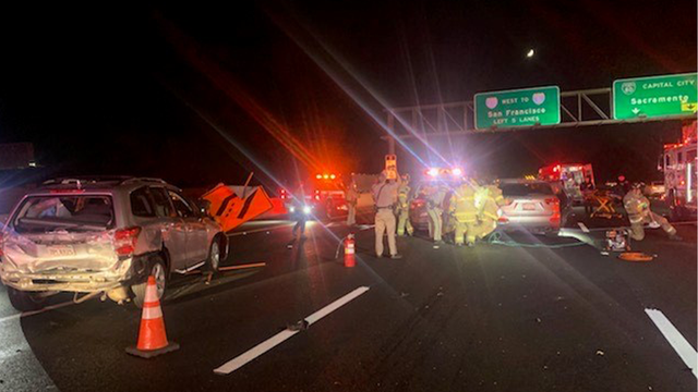 Crash on WB I-80 leaves 1 person critically injured 