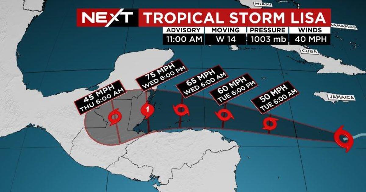 Tropical Storm Lisa forms in Caribbean but no danger anticipated for Florida, mainland US
