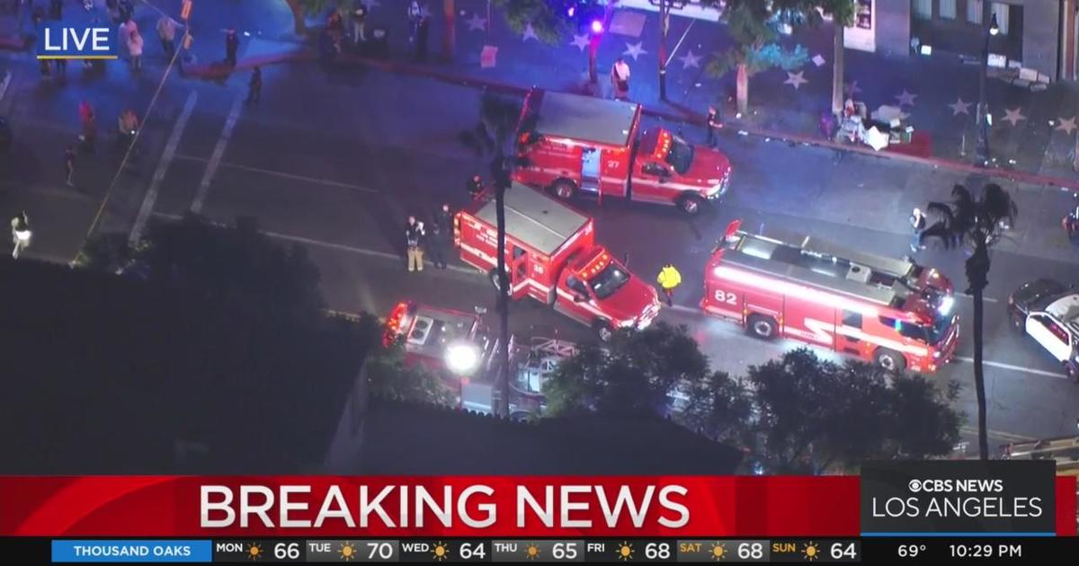 LAPD investigating a stabbing in the heart of Hollywood.