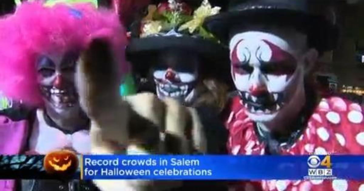 Record crowds descend on Salem for Halloween celebration CBS Boston