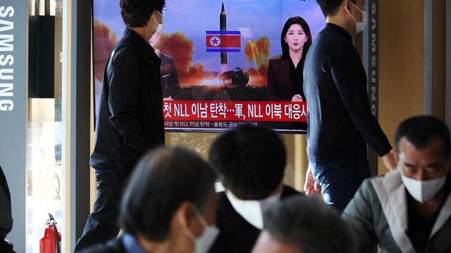 North Korean missile lands off South Korean coast for first time; South responds with own launches 