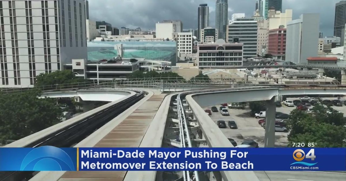 MiamiDade mayor pushing for Metromover extension to Miami Beach CBS