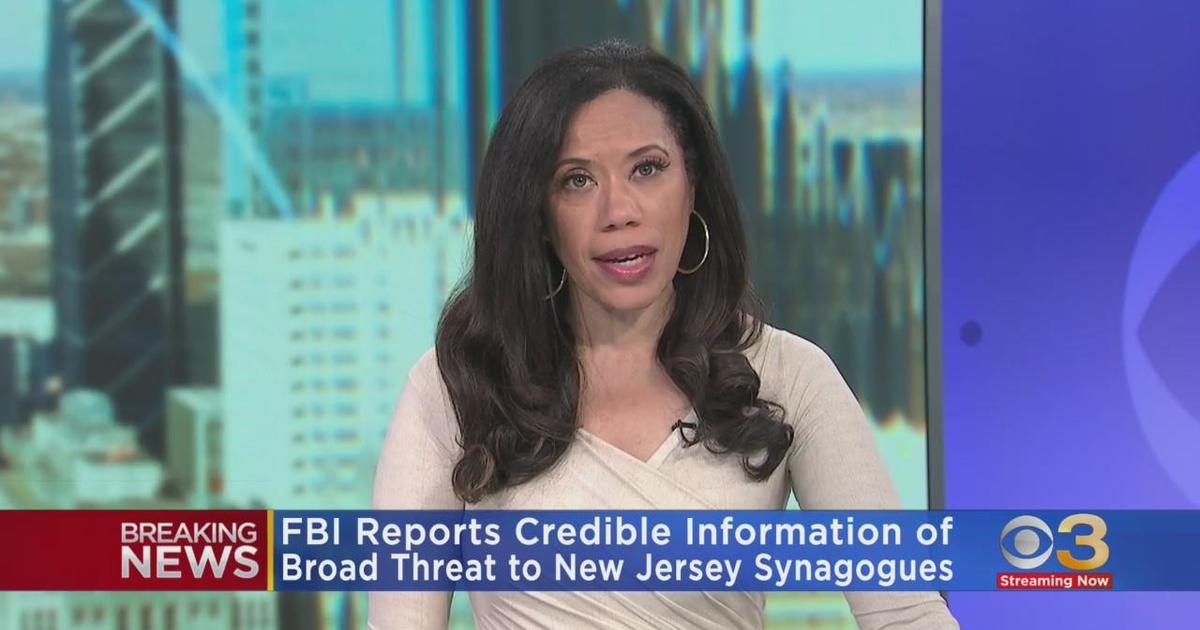 Fbi Receives Credible Info Of Broad Threat To New Jersey Synagogues Cbs Philadelphia 