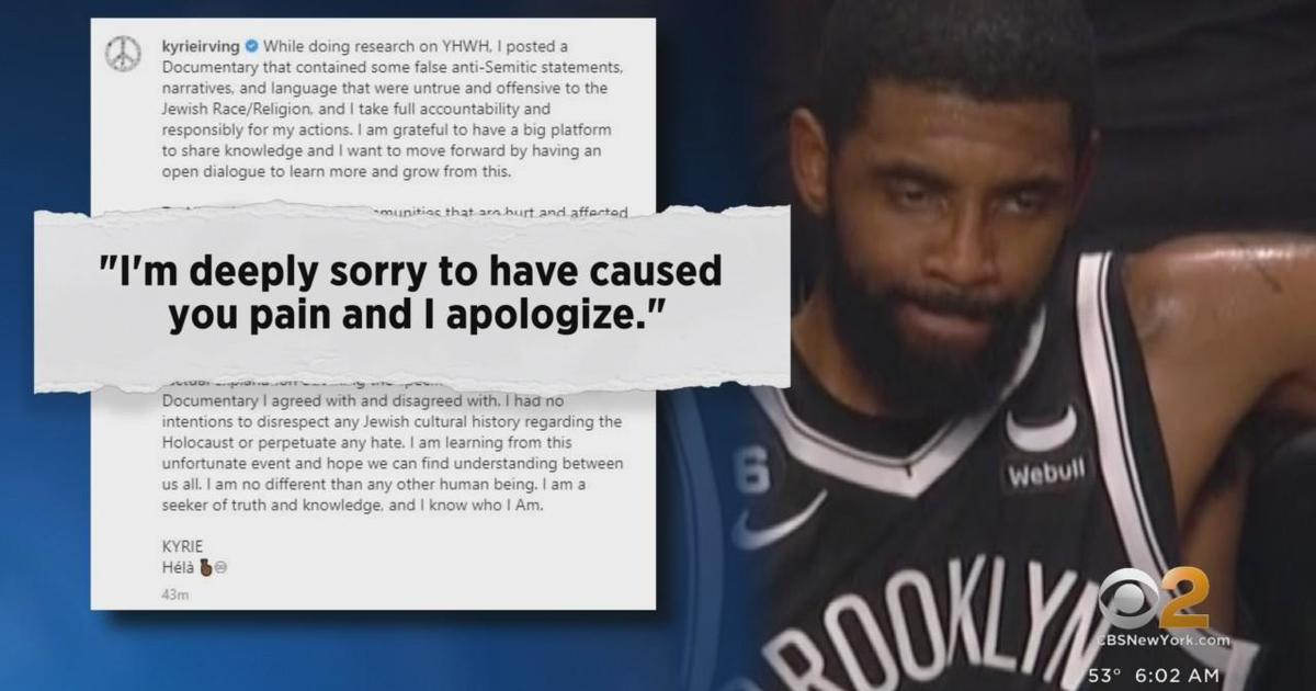 Kyrie Irving Apologizes Following Suspension Cbs New York