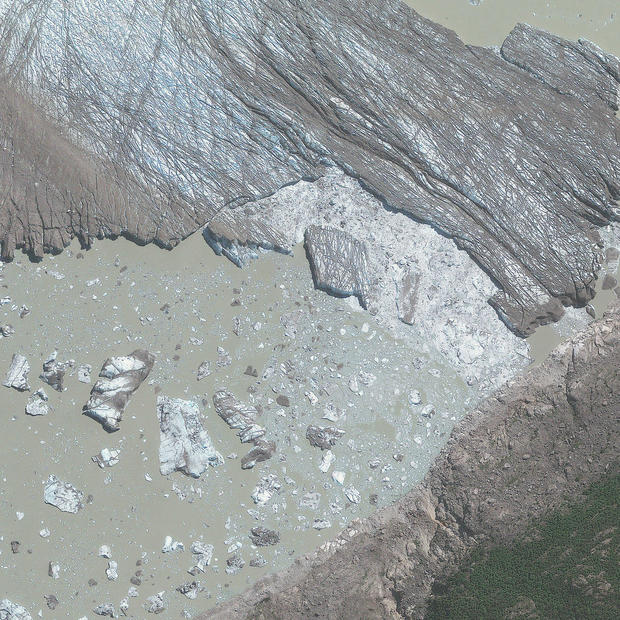 Satellite Image of Colonia Glacier, Patagonia, Chile 