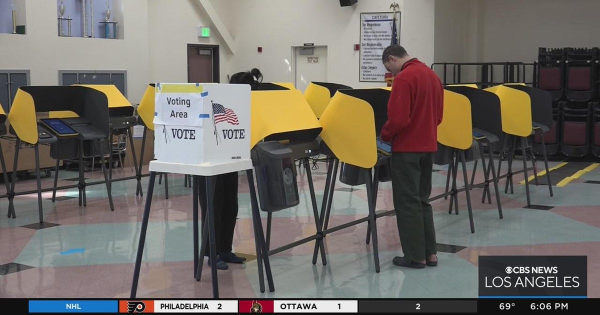 More than 500 voting centers open throughout LA County - CBS Los Angeles