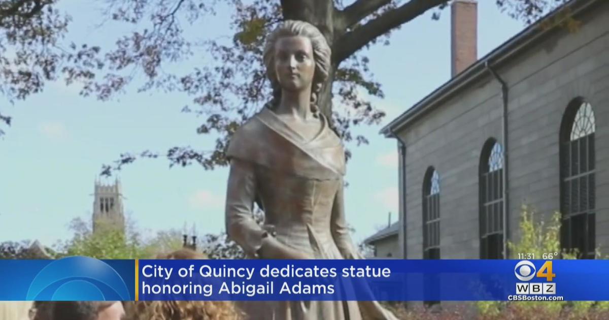 Quincy Dedicates Statue Honoring Abigail Adams Cbs Boston 5447