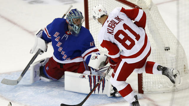 CORRECTION Red Wings Rangers Hockey 