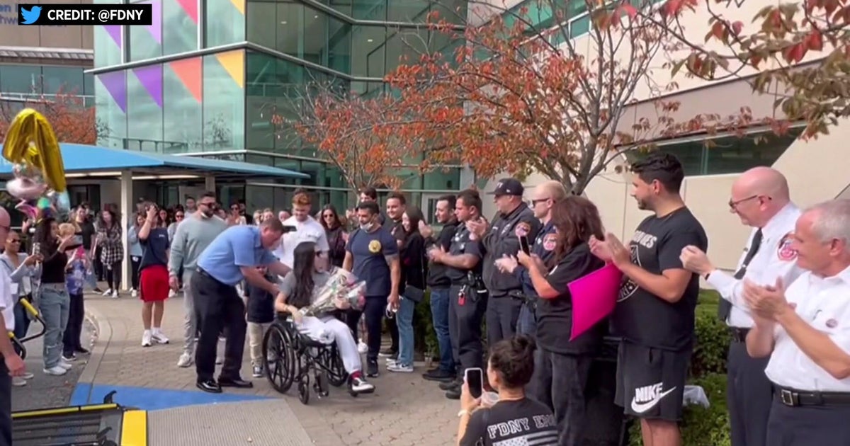 FDNY EMT Ashley Diaz released from hospital nearly 2 months after being