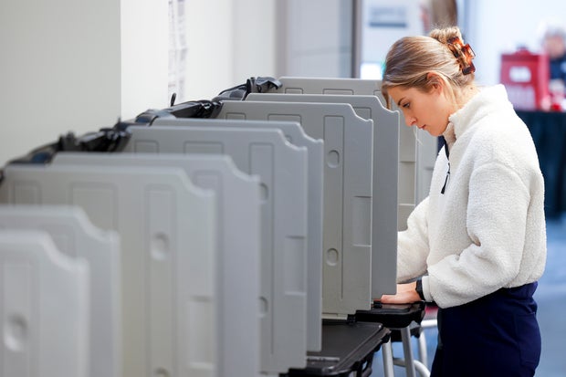 Americans Head To The Polls To Vote In The 2022 Midterm Elections 