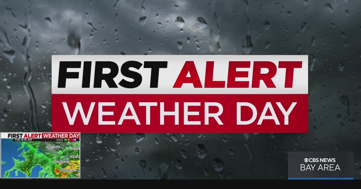 First Alert Weather Day forecast for Tuesday's stormy weather - CBS San ...
