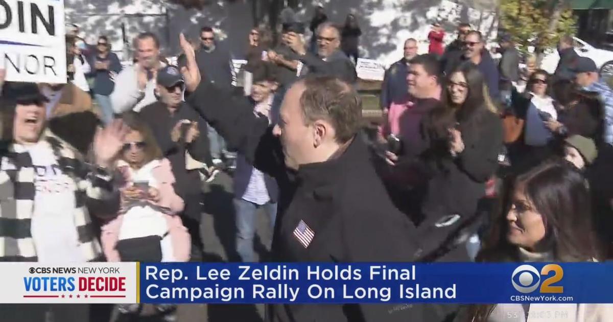 Lee Zeldin holds final campaign rally - CBS New York