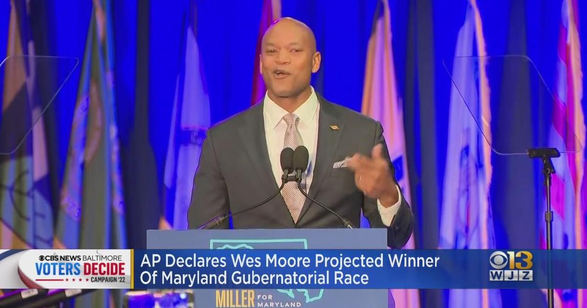 Wes Moore projected winner of Maryland governor's race CBS Baltimore