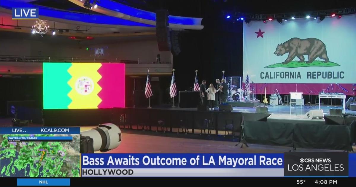 Rep. Karen Bass Awaits Outcome Of LA Mayoral Race In Hollywood - CBS ...