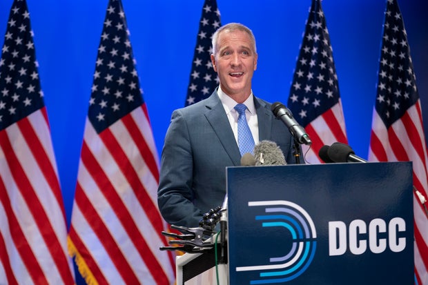 Rep. Sean Patrick Maloney (D-NY) Holds News Conference DCCC Headquarters In D.C. Day After Midterms