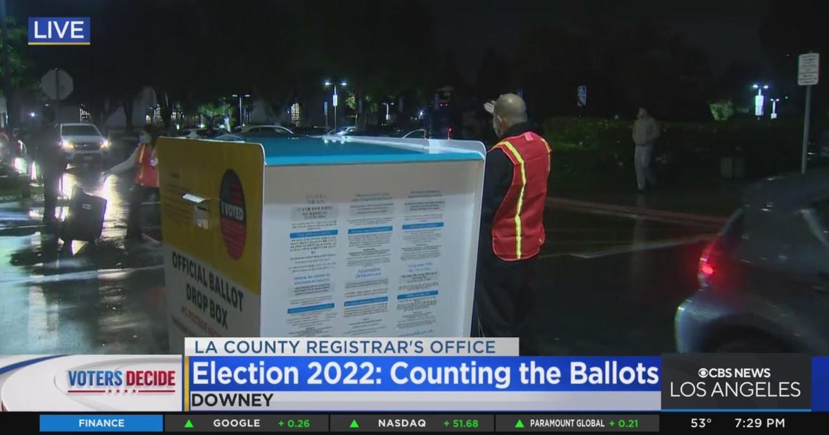 LA County Registrar reports positive turnout of voters - CBS Los Angeles