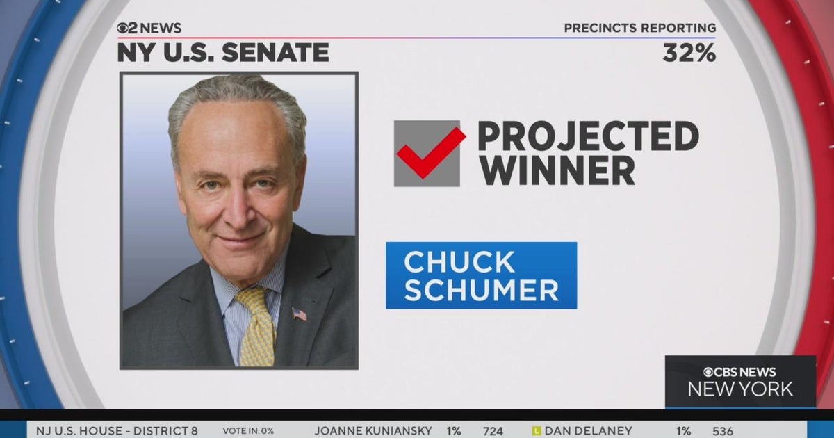CBS News projects Sen. Chuck Schumer to win reelection in New York