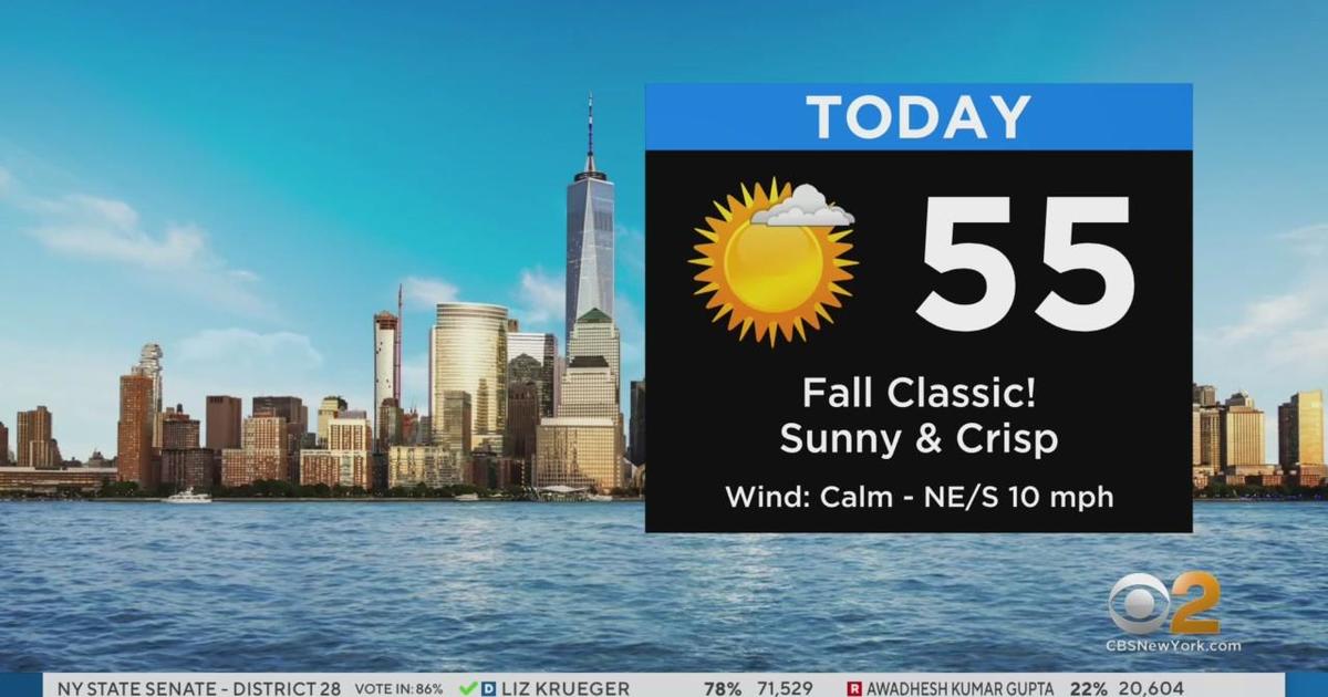 First Alert Weather: Bright But Brisk - CBS New York