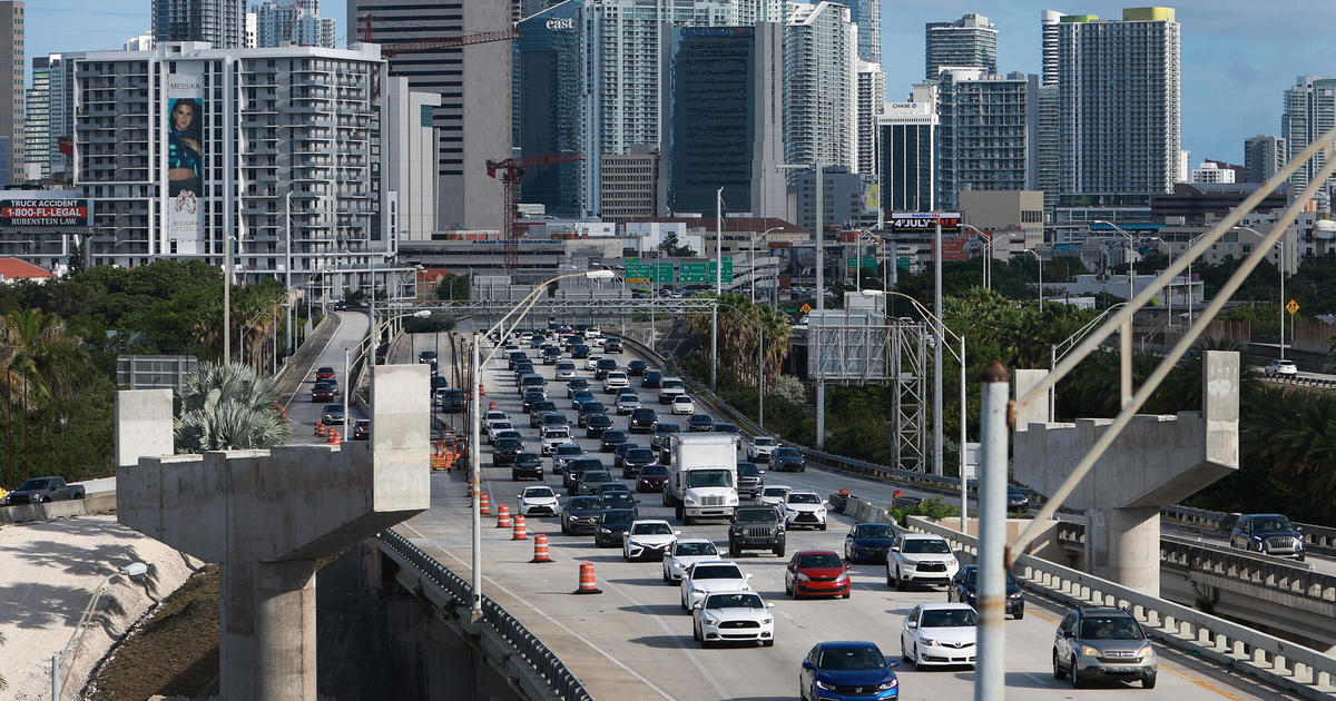 Miami-Dade I-95 categorical lane entrance, exit details relocated