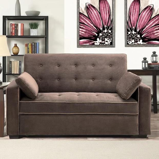 Serta Monroe Full Size Convertible Sleeper Sofa with Cushions 