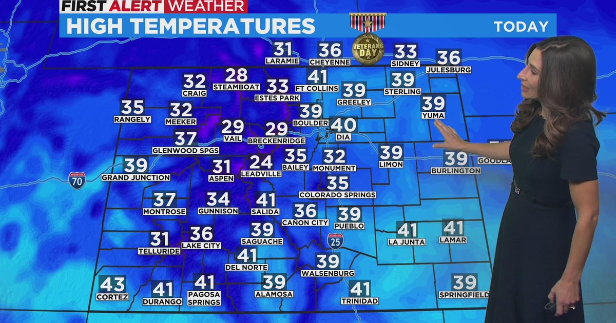 Dramatically Cooler Temperatures Arrive Next Week - CBS Colorado