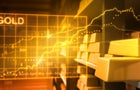 Gold bars and stock market 