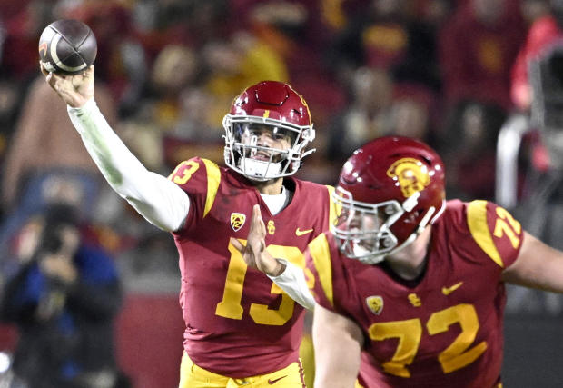 USC Trojans defeated the Colorado Buffaloes 55-17 during a NCAA football game. 