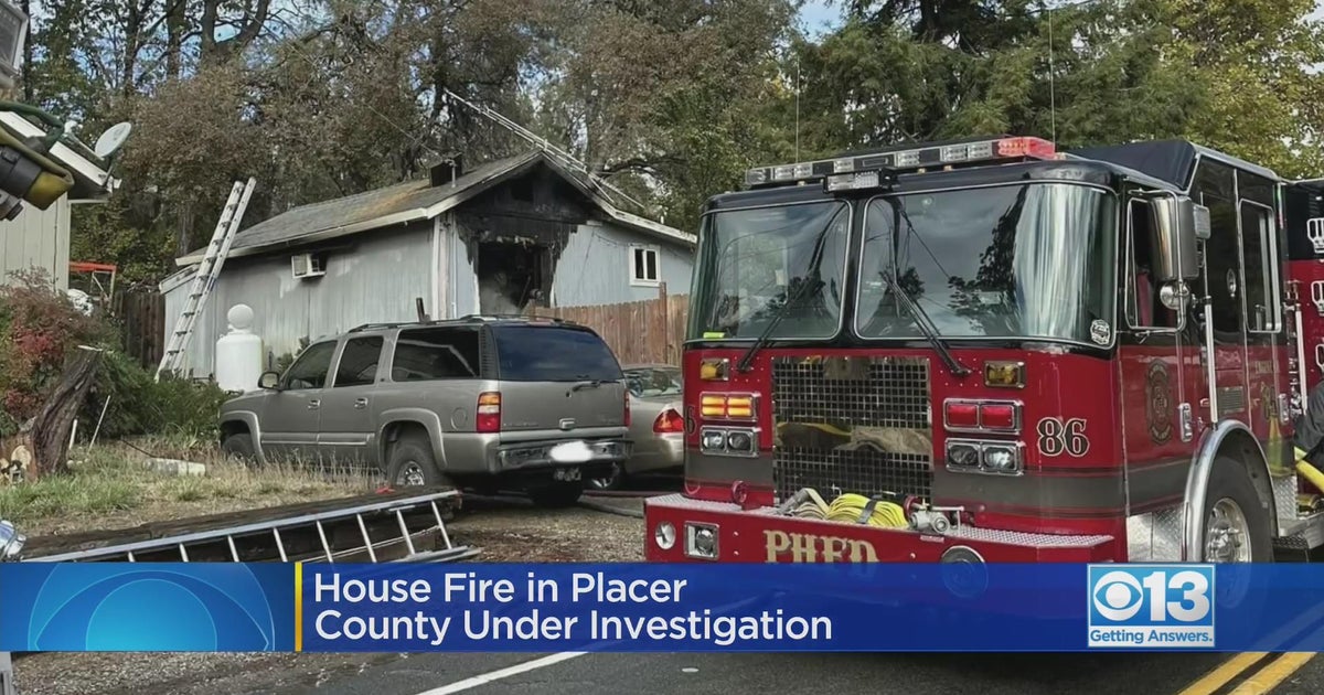 Placer County house fire under investigation - CBS Sacramento
