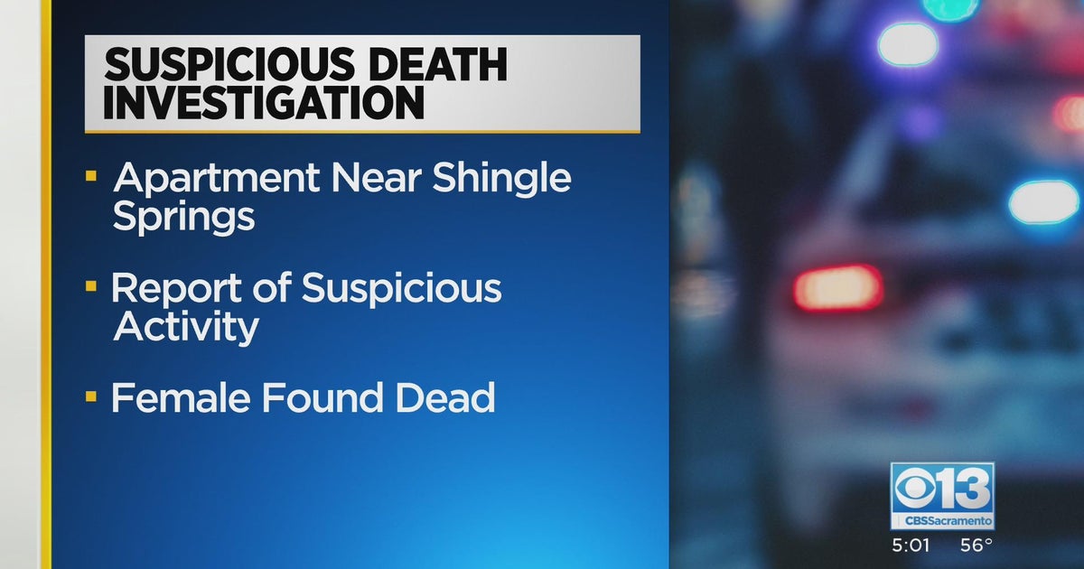 El Dorado County Sheriff investigating suspicious death CBS Sacramento