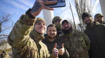 Zelenskyy visits Kherson, calls Russian retreat "beginning of the end" 