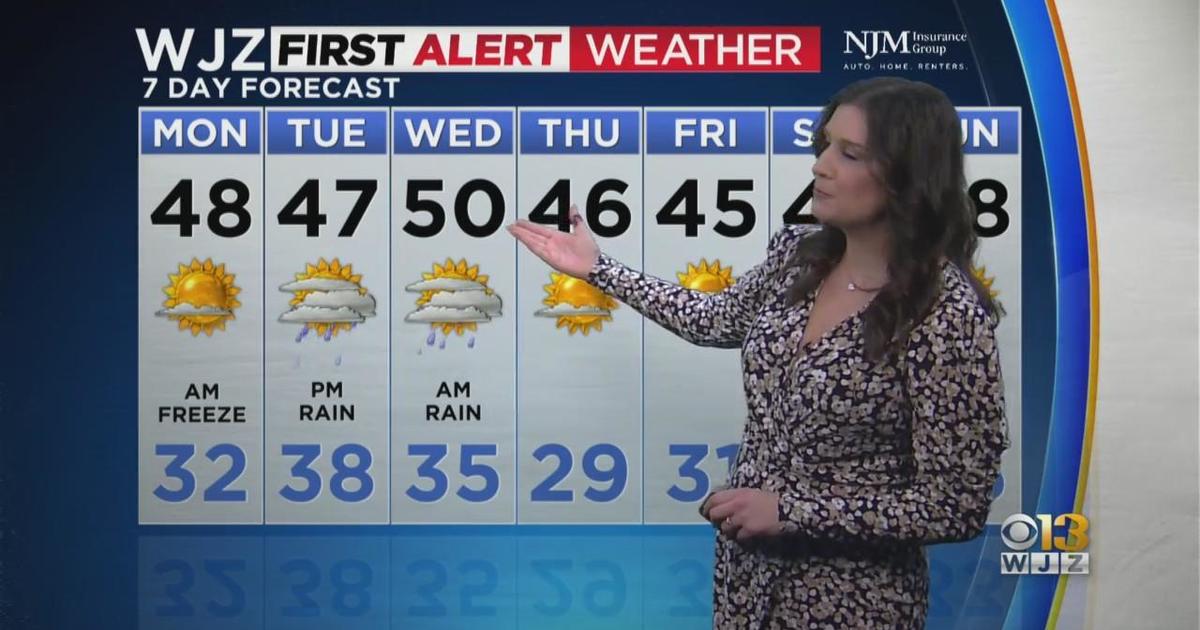 Molly Robey has your Sunday night forecast - CBS Baltimore