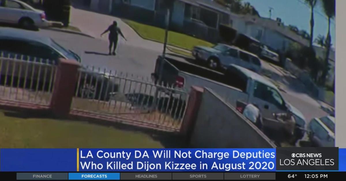 Lasd Deputies Who Fatally Shot Dijon Kizzee Will Not Face Charges Cbs Los Angeles 