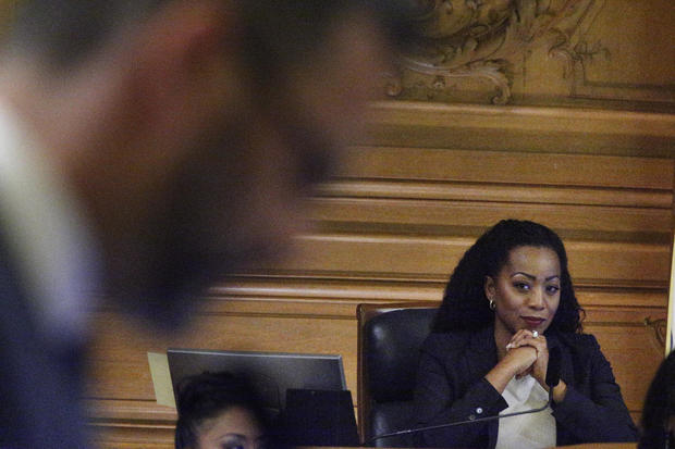 Supervisor Malia Cohen presides over her first Board of Supervisors meeting as president  on Tuesday, July 10,  2018 in San Francisco, Calif. 