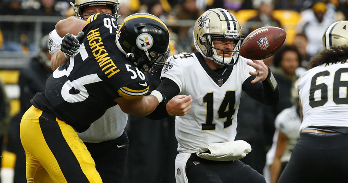 Pittsburgh Steelers linebacker Alex Highsmith (56) lines up for a play  during an NFL football game against the Cleveland Browns, Thursday, Sept.  22, 2022, in Cleveland. (AP Photo/Kirk Irwin Stock Photo - Alamy