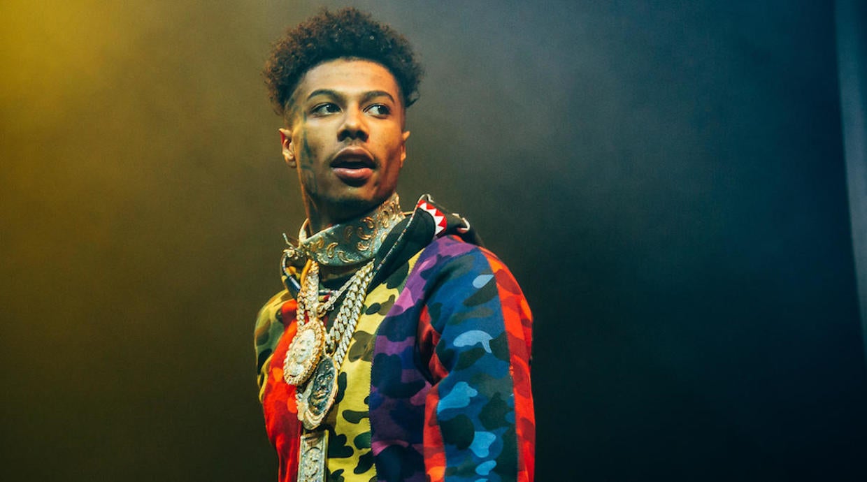 Rapper Blueface arrested on attempted murder charges in Las Vegas - CBS ...