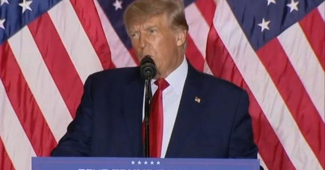 Trump announces he s running for president again in 2024 cbs news