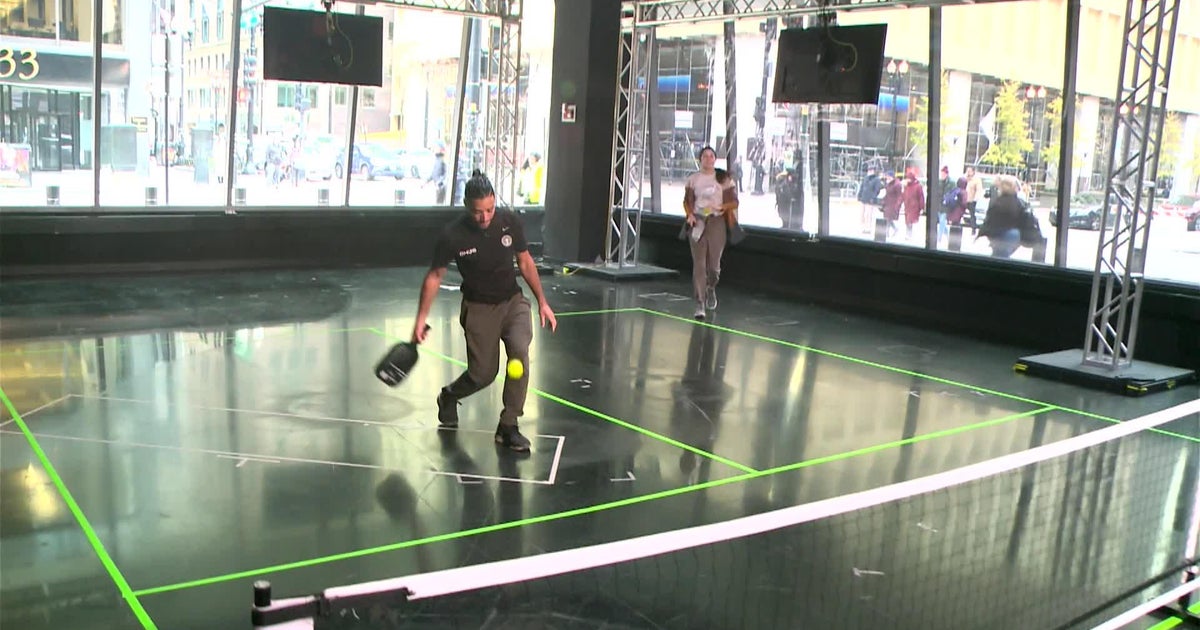 Pickleball in the CBS 2 studio CBS Chicago