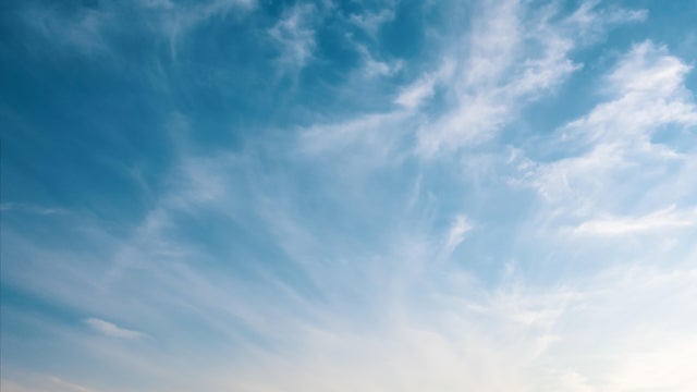 Empty sky with clouds 