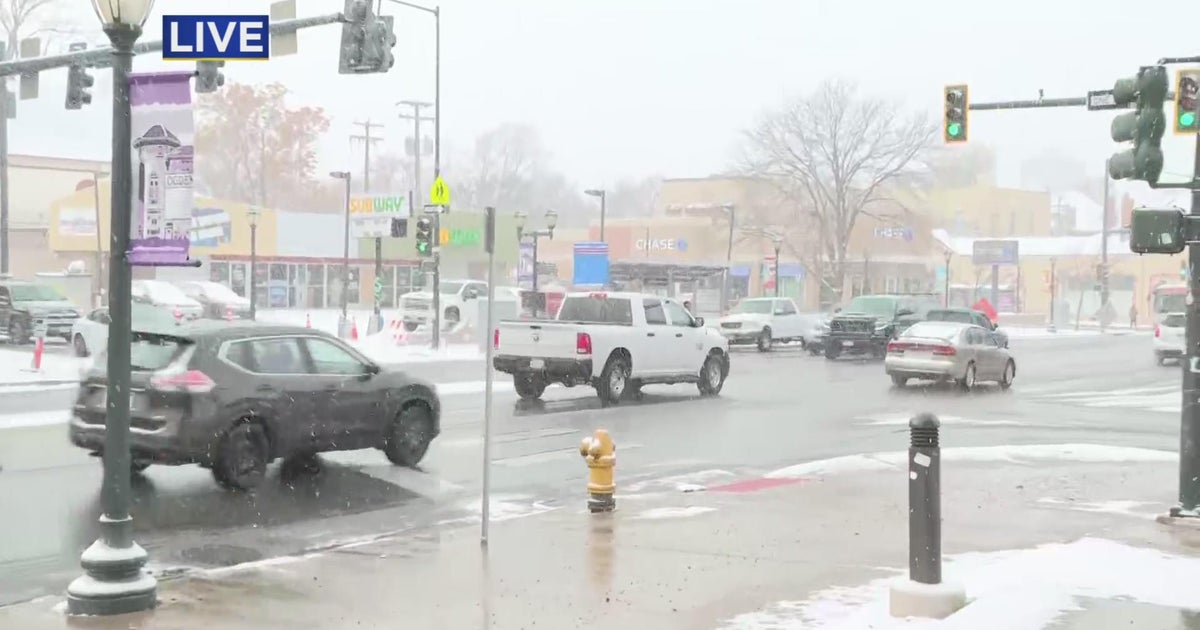 Road conditions on Thursday morning start to get wet, snowy in Denver CBS Colorado