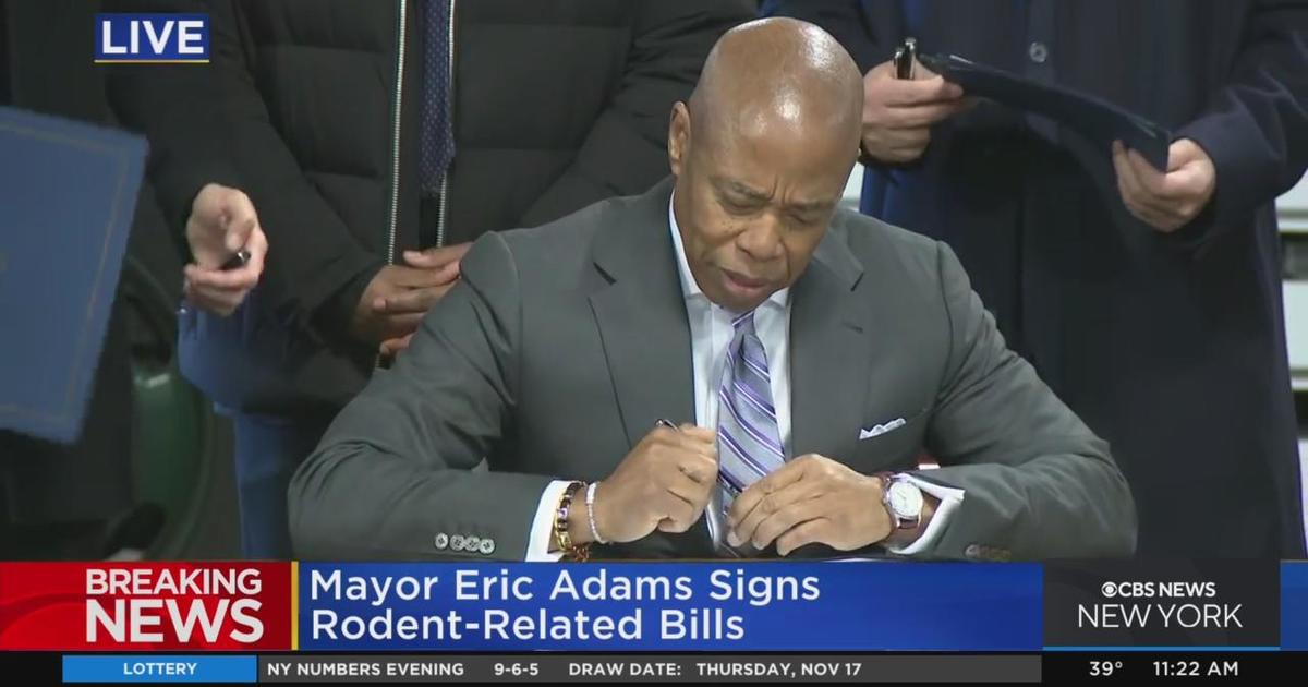 Mayor Adams Signs Rat Action Plan - CBS New York