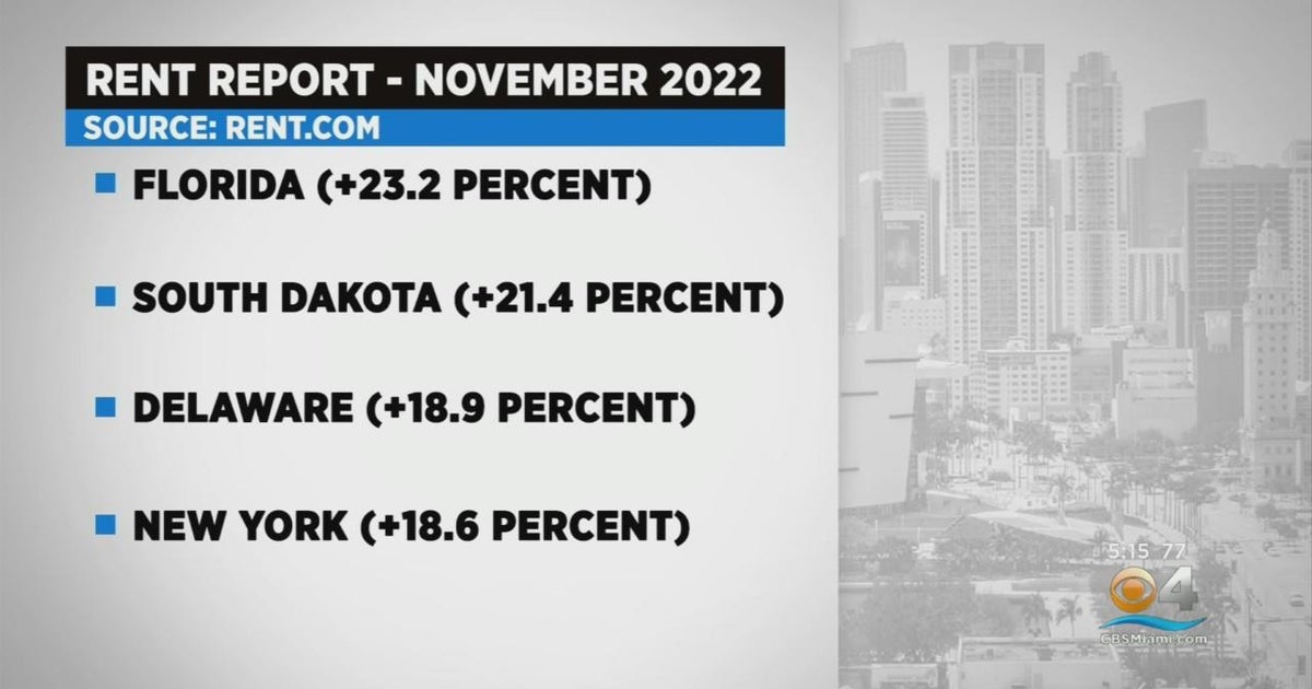 Florida rent prices soaring highest in the nation CBS Miami